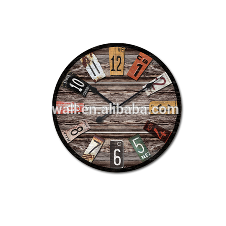 100% Warranty Custom Logo Living Room Wall Clocks Advertising Wall Clock