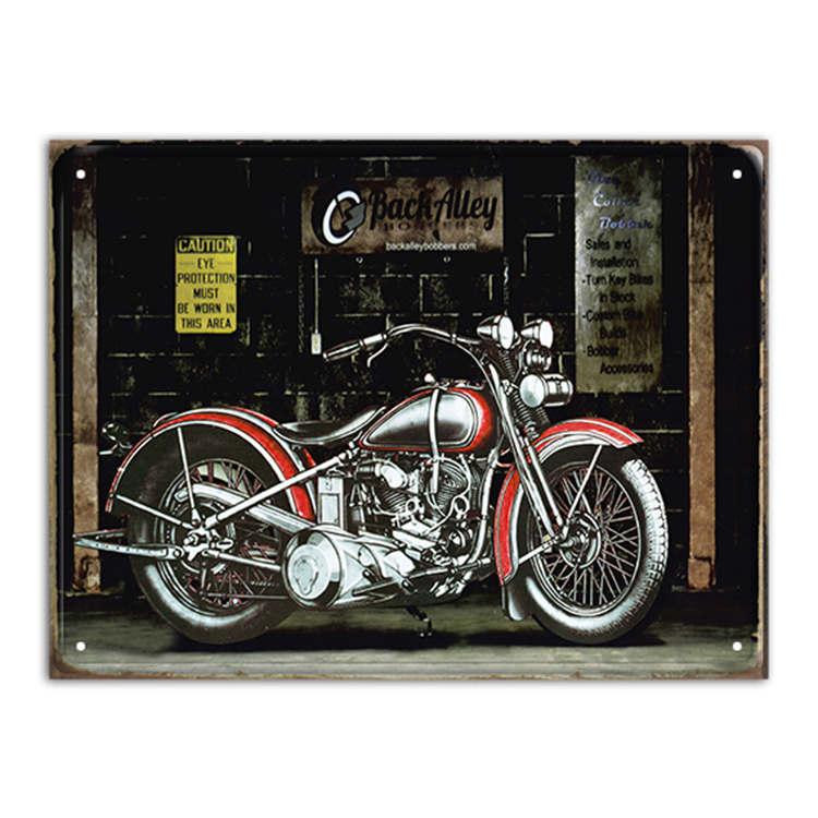 Wholesale Bar Decor Custom Design Tin Metal Wall Plaque