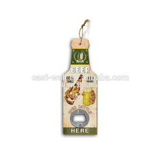 EAST WALL GB8578 9MM MDF with Iron Opener Unusual Bottle Openers