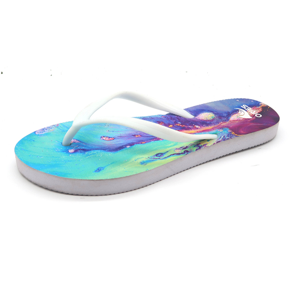 Modèle de conte de fées imprimé spécial femmes pantoufles d'extérieur et de plage PE Flip Flop AH-8P001 - Bélier