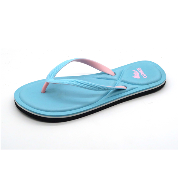 Plantilla de impresi&oacute;n de moda multicolor personalizada para mujer, chanclas de EVA para playa al aire libre AH-8E062-Ories