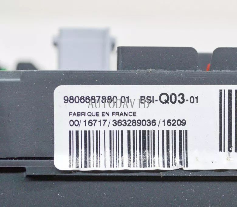 صندوق فيوز المحرك BSM الجمعية لبيجو 308/T9، 1.6 D 85kw 2016 OEM: 9806687880 A2C53383165 HS01-042-015