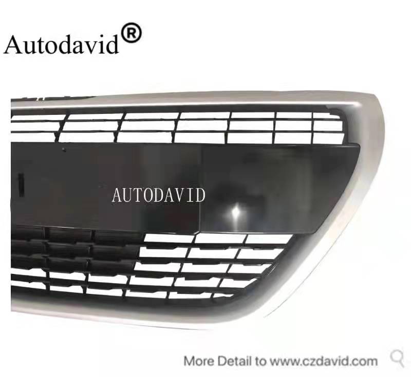 شبكة أمامية كاملة علوية سوداء/شريط رمادي بيجو 208 2016 DVD42-0701-15