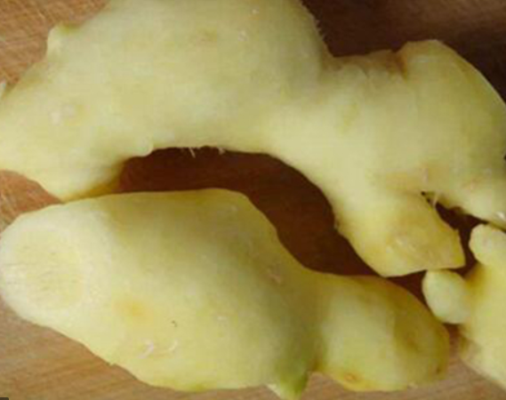 peeled ginger