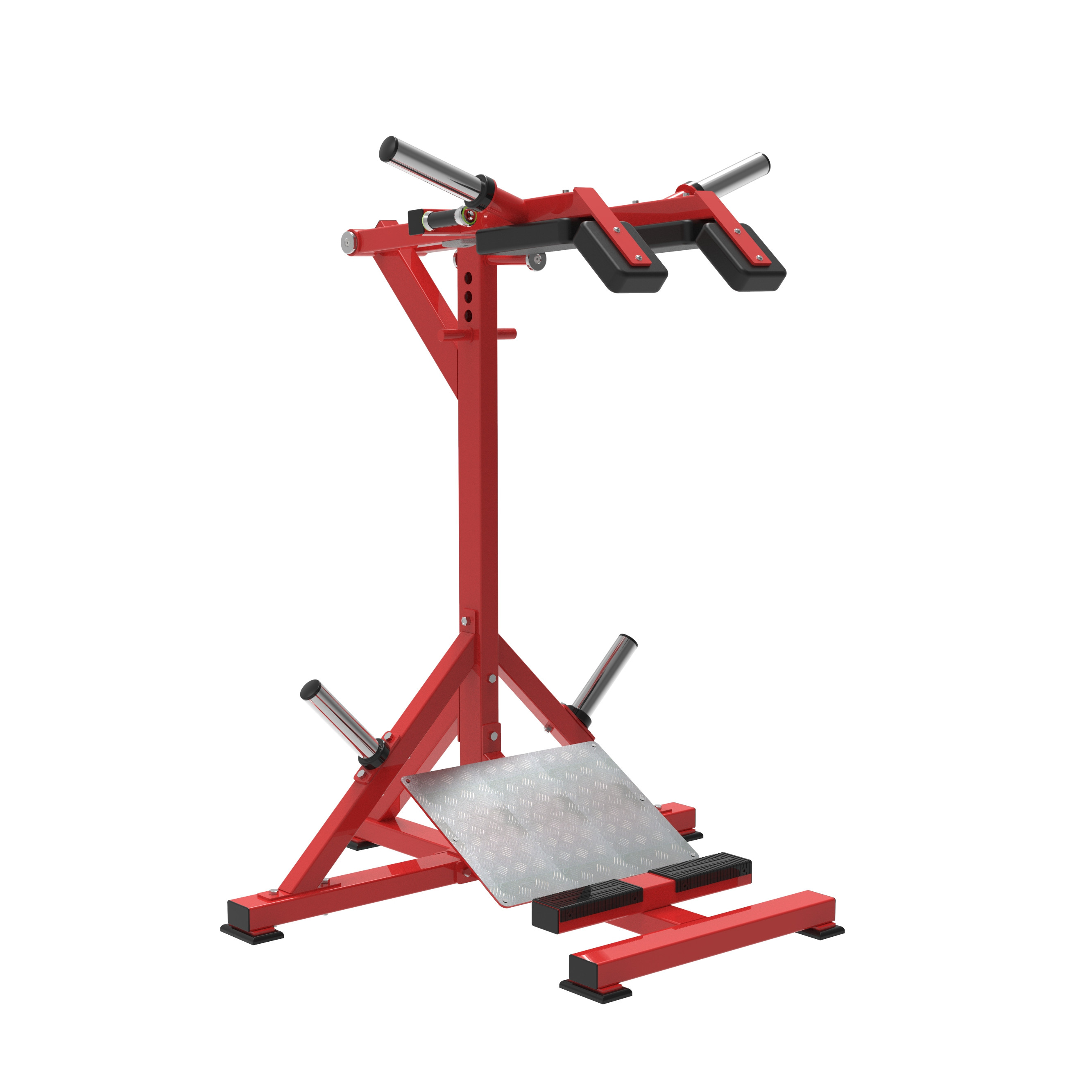 XYSFITNESS Commercial Dual-Function Squat & Calf Raise Machine XYSFITNESS Commercial Dual-Funktioun Squat & Calf Raise Machine