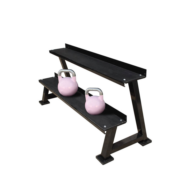 Sleek & Heavy-Duty 2-Tier Kettlebell Rack מתלה קטלבלס מלוטש וכבד דו-שכבתי