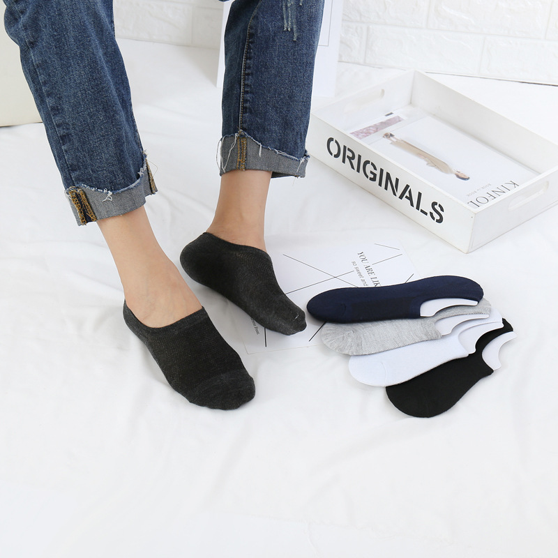 Wholesale high quality Mens Invisible Men Sock No Show Low Cut Thin Summer Cheap Mesh No Show Socks
