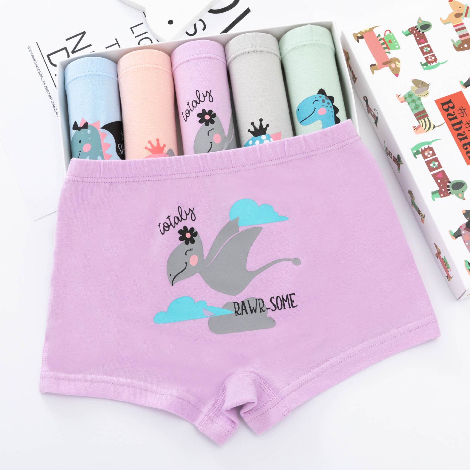 Factory Wholesale Cute Little Kids Play Shorts Baby Girl Panties Children's Underwear