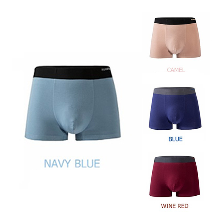 Custom logo underwear boxers briefs mens micro modal designers underwear men boxer