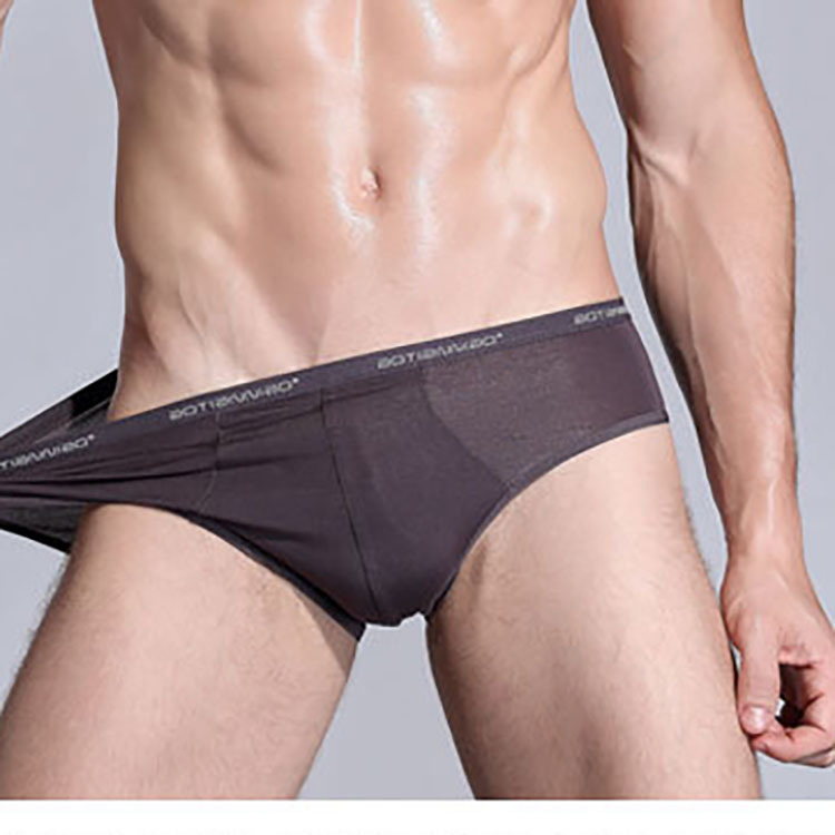 Wholesale Men's Underwear Fashion Cotton Solid cotton Men's Boxer Brief