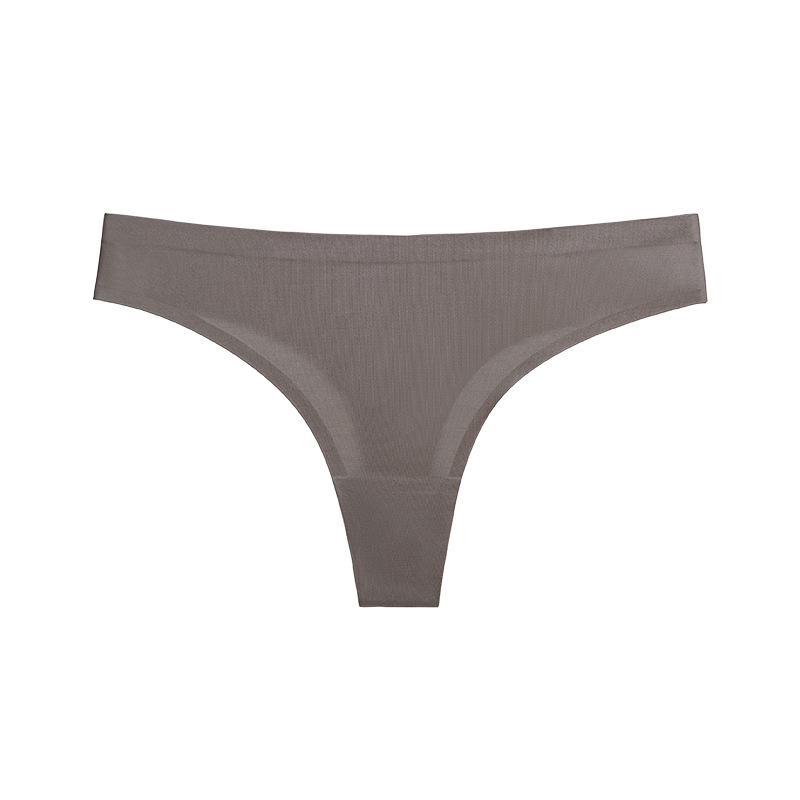 Simple design Seamless Womens underwear low rise nude cotton beach girl's thong thong