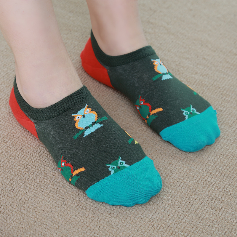 Ladies Fashion Cartoon Short Funny women men Cotton Invisible Low Cut marvel comic designer Ankle Socks