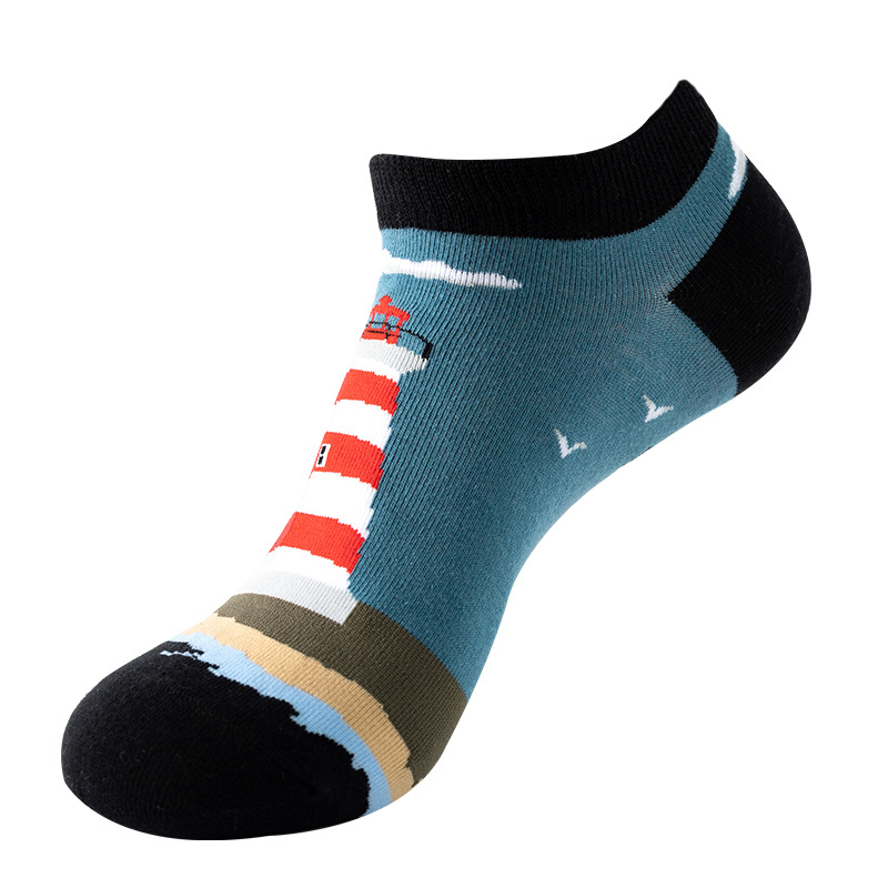 Colorful Men Heel Run Resistant Summer Cotton Anti NO Slip Low Cut Invisible No Show Socks Mens Women Socks Mens