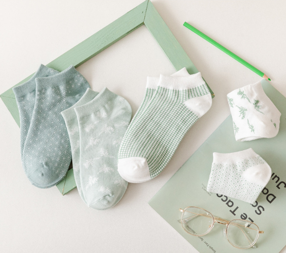 Wholesale breathable sweet style fashion cotton ankle socks women socks