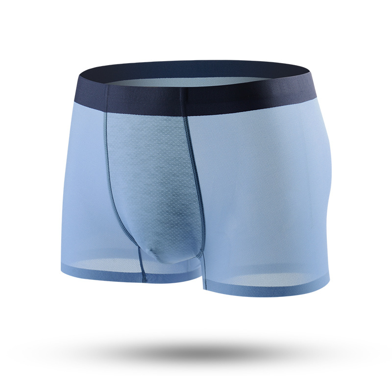 Manufactroy High quality Breathable men's underwear cotton ice silk seamless men's underwear men underwear cotton