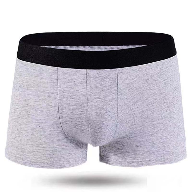 Plue size High quality sexy mens Brief Classic solid Cotton Mid Rise men underwear boxer shorts men's briefs