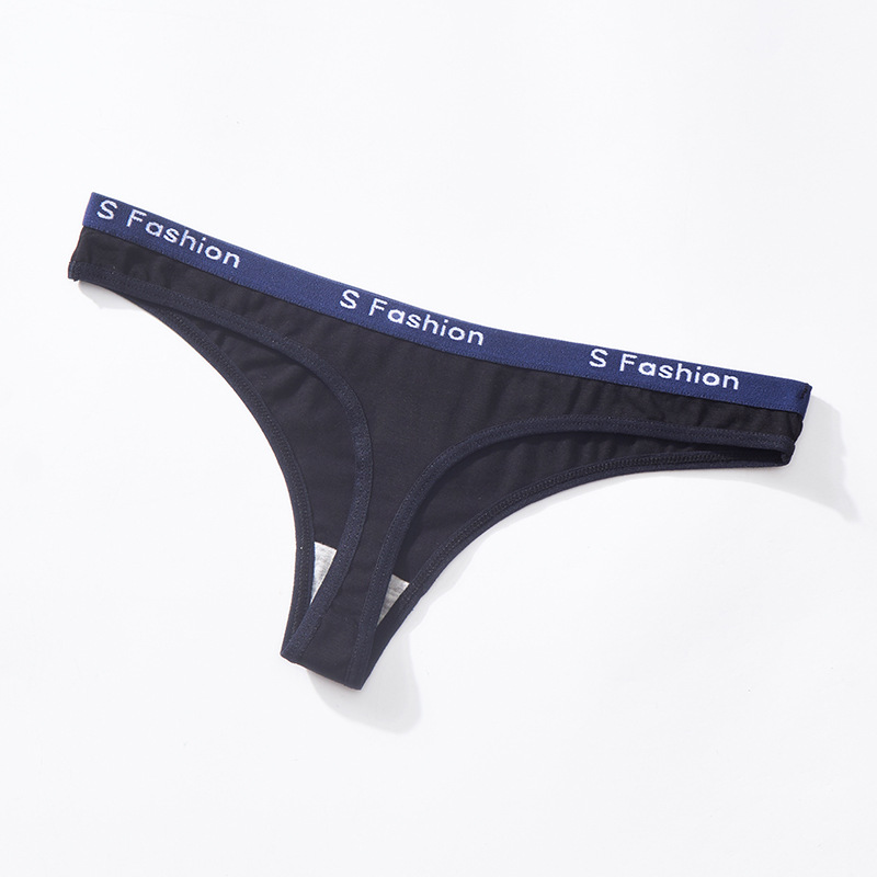Hole sale Customized Color Logo Wholesale Custom Printed Underwear Sexy Women Panties Thong for ladies