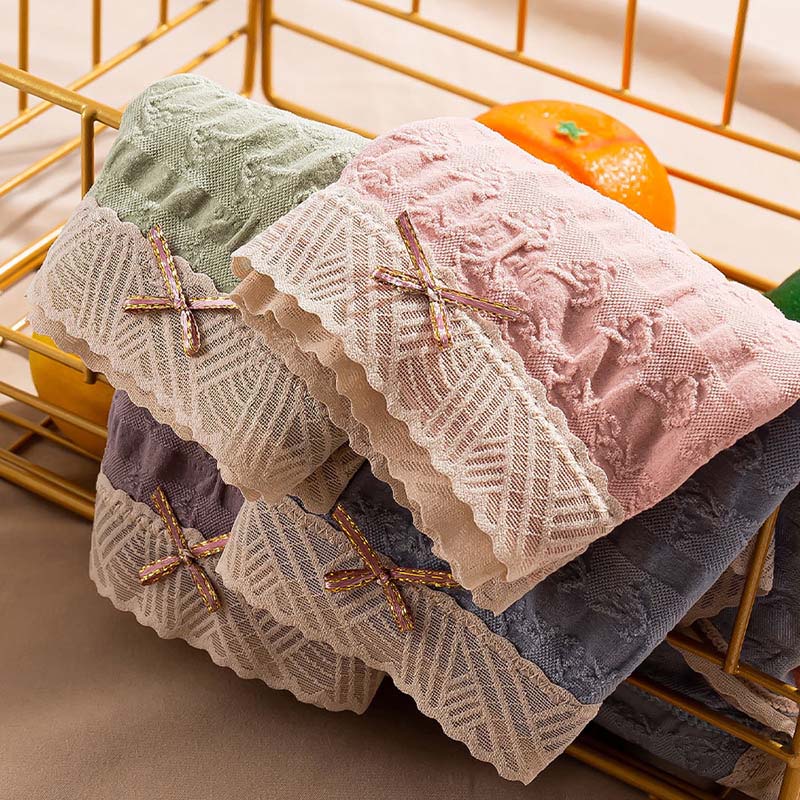 Custom High Quality Colorful 95% Cotton 5% Spandex with Lace Sexy Fancy Woman Underwear