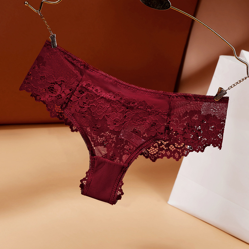 High Quality Unique Design Ladies Sexy Fashion Lace Brief Women Underwear Lady Panty Briefs