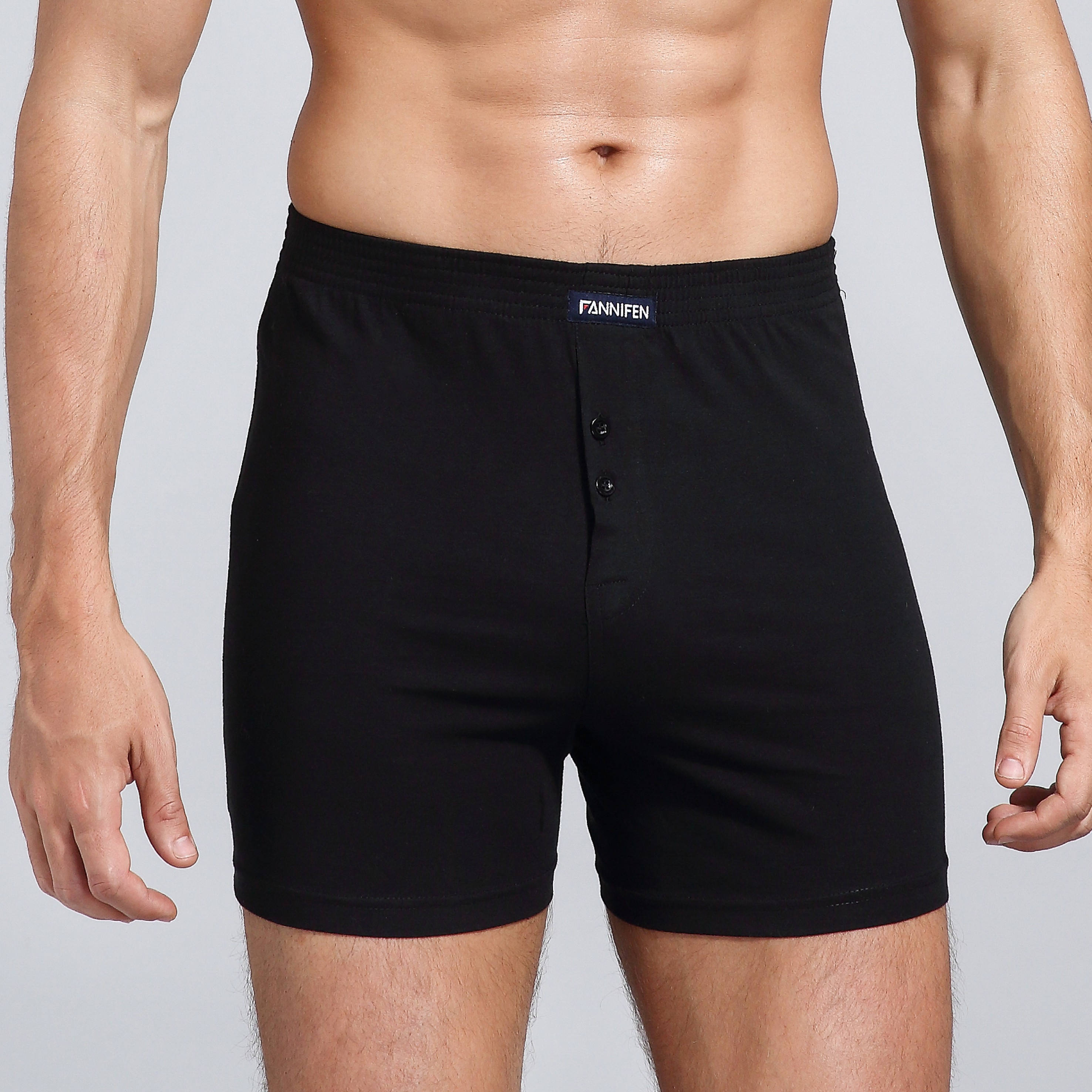 Factory New Custom Gym Sports Long-leg Boxer Shorts Mens Cotton Underwear Own Logo
