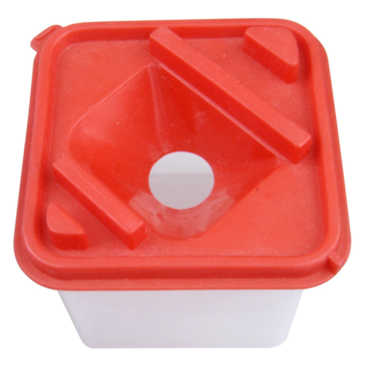 Artist Painting Cup Plastic Cup Brush Washer Rectangular 8.5x8.5x7.5cm 