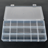 18 Grid Plastic Organizer Box 21x11x3.3cm