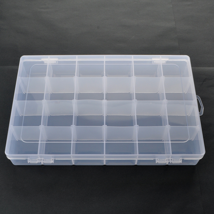 24 Grid Plastic Organizer Box 27.4x17.7x4.5cm