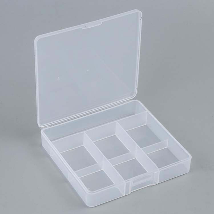 7 Grids Plastic Organizer Box 8.8x8.8x1.9cm