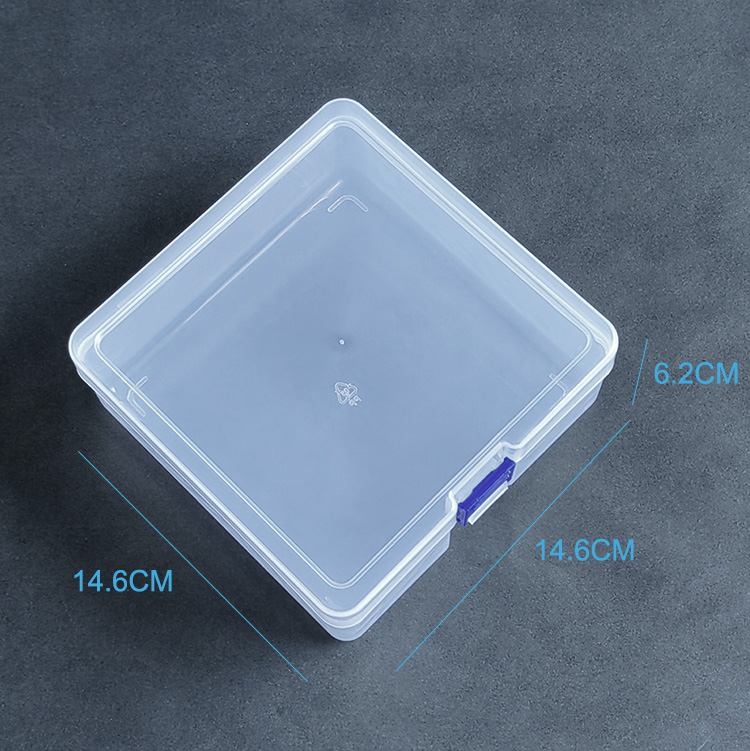 Empty Plastic Organizer Box 14.6x14.6x6.2cm