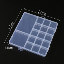 17 Grids Plastic Organizer Box 17x17x1.8cm