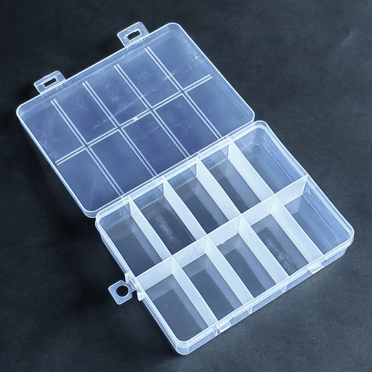 10 Grids Plastic Organizer Box 13.5x10.5x3cm