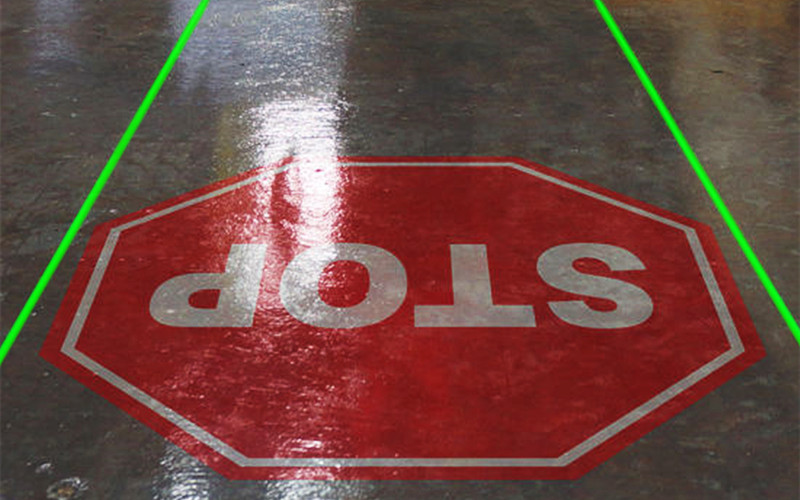 Virtual Floor Signs & Line Lasers Virtuální podlahové značky a čárové lasery