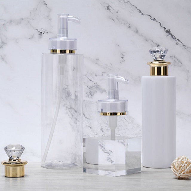 Refillable Shampoo Body Lotion Plastic Bottle with Pump 1 زجاجة بلاستيكية لوشن شامبو للجسم قابلة لإعادة الملء مع مضخة