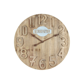 New Design Retro Circular Wooden Large Display Wall Clock