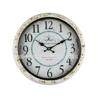 New Style Retro Vintage Style Train Silent Sweep Wall Clock