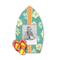 Wholesale Surfboard Shape Wooden Wall Photo Frame Custom Color