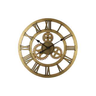 Retro Round Iron Decorative Roman Numerals Custom Modern Digital Iron Decorative Clock
