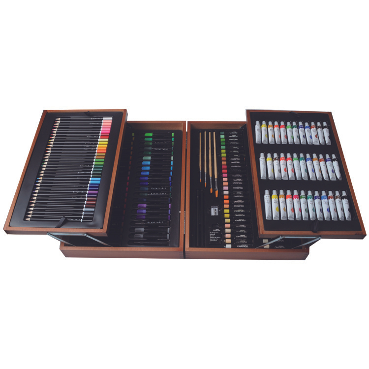 175pcs Wooden Box Painting Set