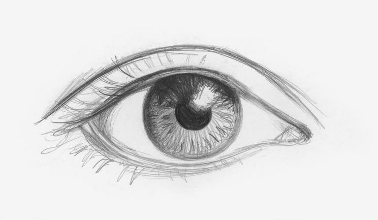 eyes sketching