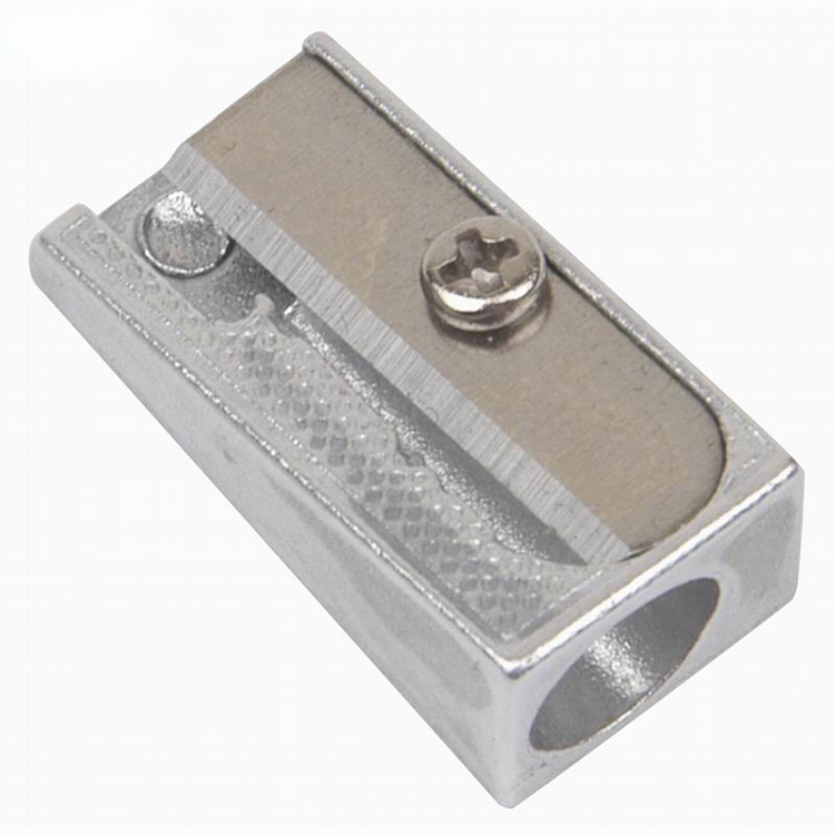 Single Hole Aluminium Pencil Sharpener 24x12x10mm