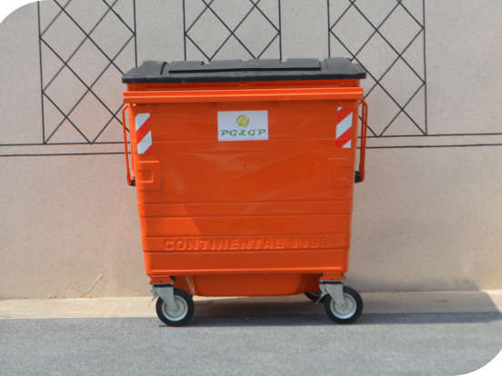 What kinds of 1100L garbage bins we can provide?