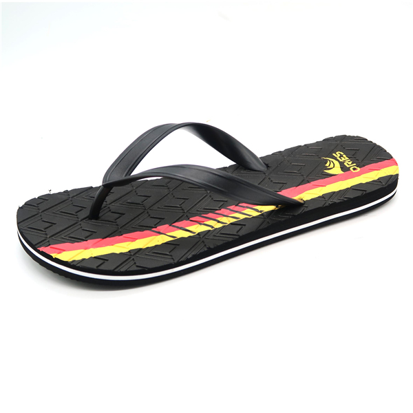 Raya mixta impresa masaje plantilla Flip Flop sandalias hombres deslizador AH-8E040 -Ories
