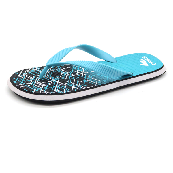 Línea Multi Color Patrón Verano Casual Hombres Chanclas AH-8P042-Ories