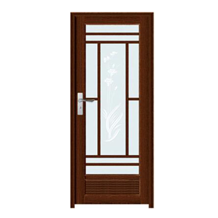 FPL-7006 Classic Design Alumnium Glass Bathroom Door 
