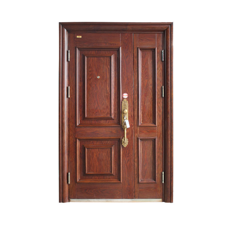 Unequal Double Security Steel Door 
