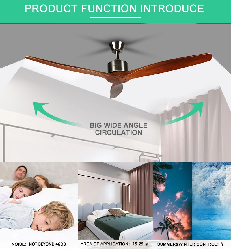 solid wood ceiling fan