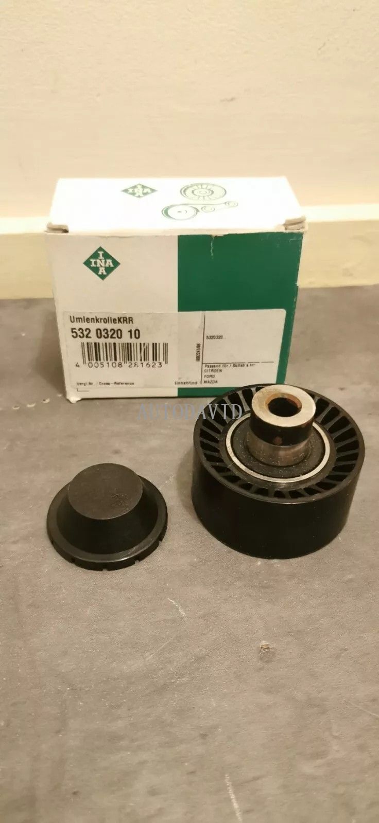 بكرة الموتر لبيجو 206 406 سيتروين C2 C5 بيكاسو، البلاستيك OEM: 575129A 96188885A HS01-017-024