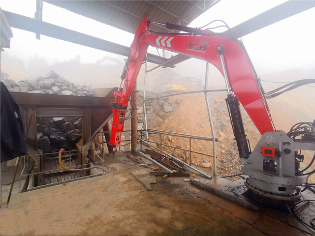 Pedestal Boom Rockbreaker for Primary Crushers প্রাথমিক crushers জন্য পেডেস্টাল বুম রকব্রেকার