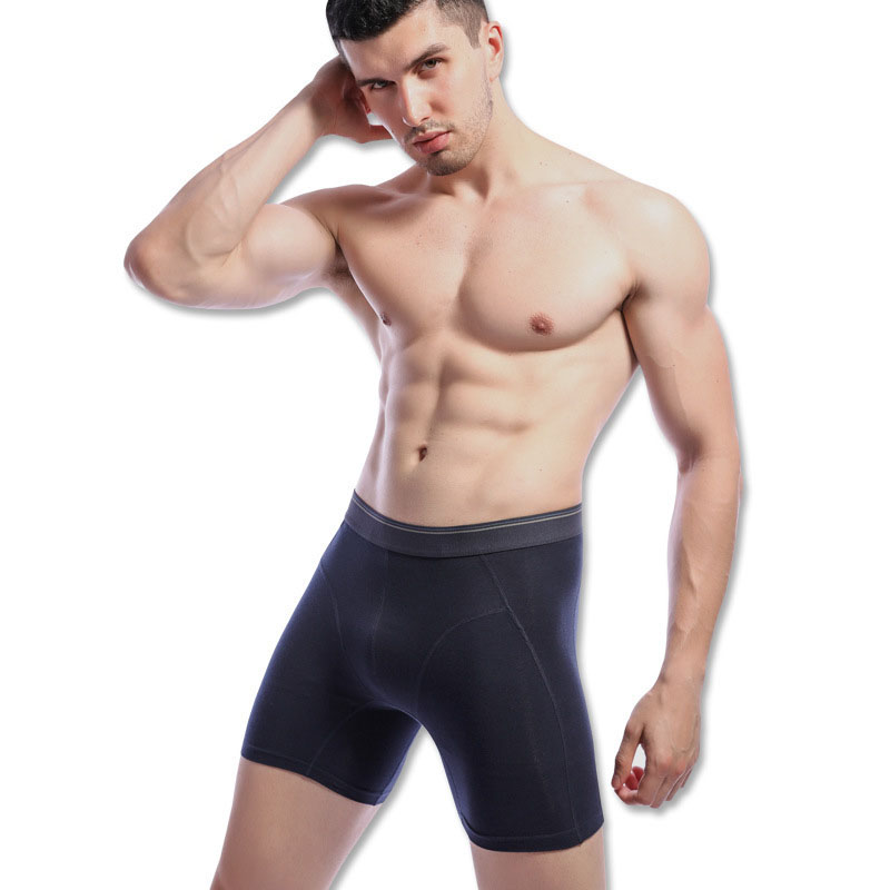 Factory Price Custom OEM ODM Boxers with logo Boxershorts mens Underwear Boxer Shorts Briefs PLUS LENGTH