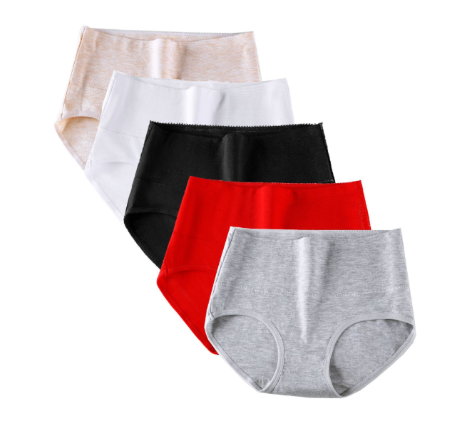 Women's Plus Size Panties M-7XL High Waist Modal Cotton Panties Tummy Control Underwear